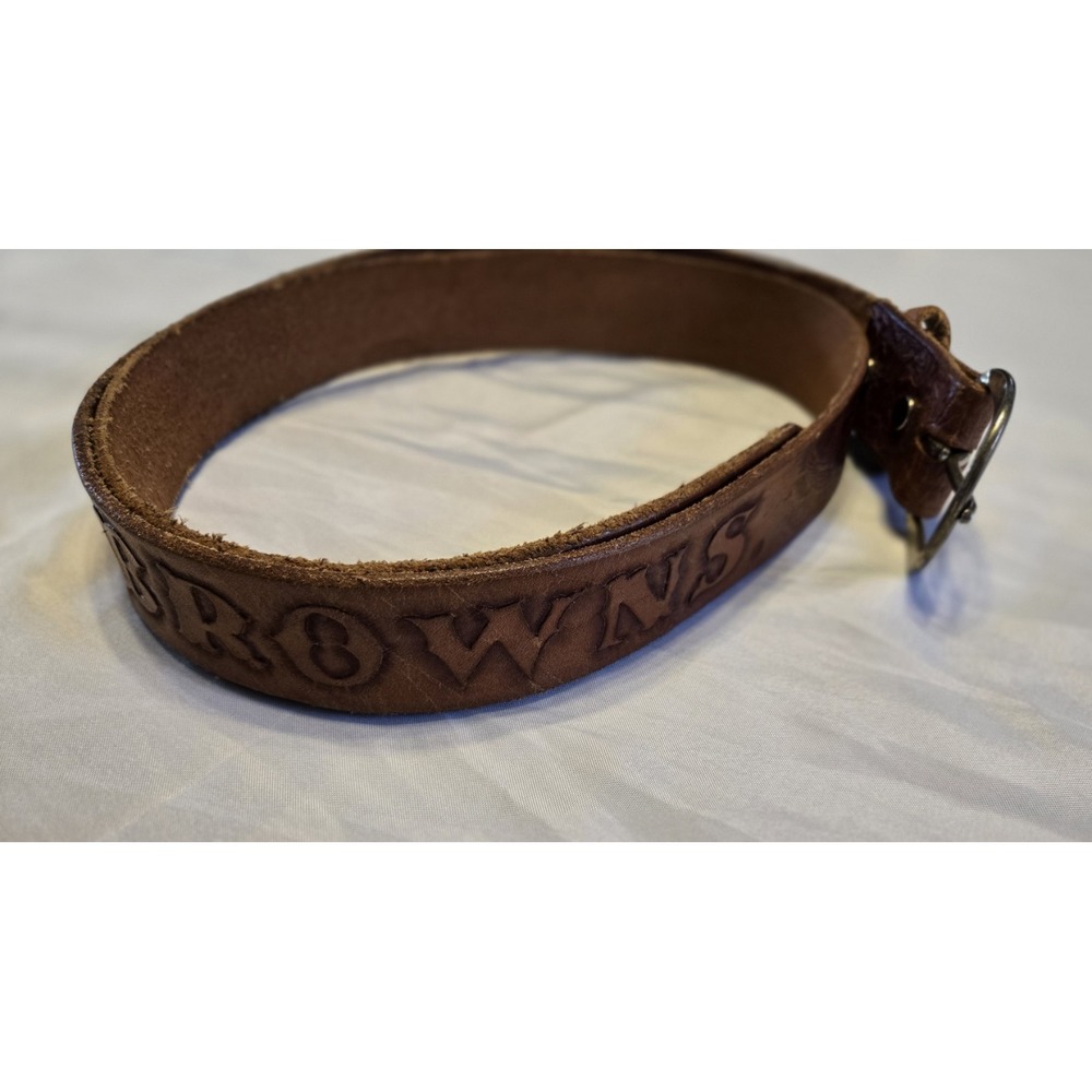 Hand Tooled Leather "Browns" Belt  51"‎ Long End To End Custom Hunting Western